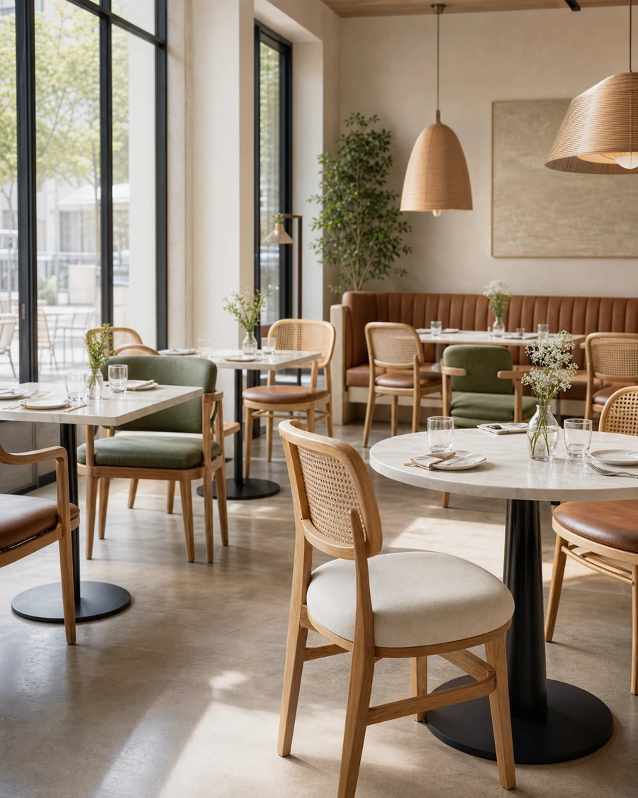 Cafe and bistro commercial furniture collection